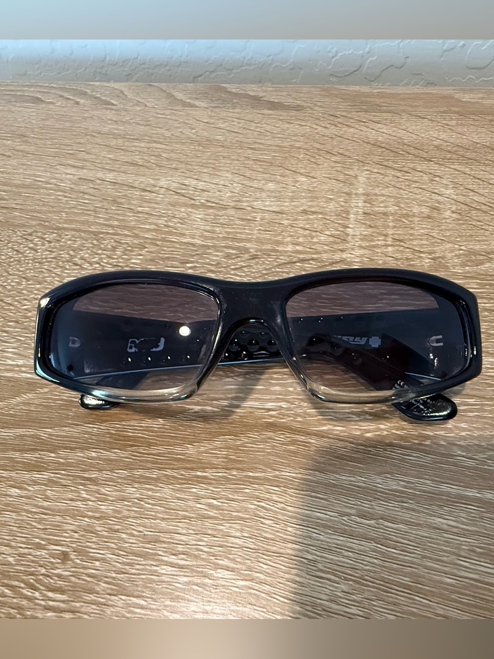Vintage Spy Optic MC Sunglasses Black Wrap Discontinued Made In Italy
